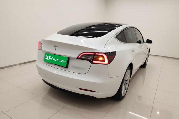 Used Tesla Model 3 2019 Standard Range Rear-Drive Upgraded Version Rear Right 45 Deg