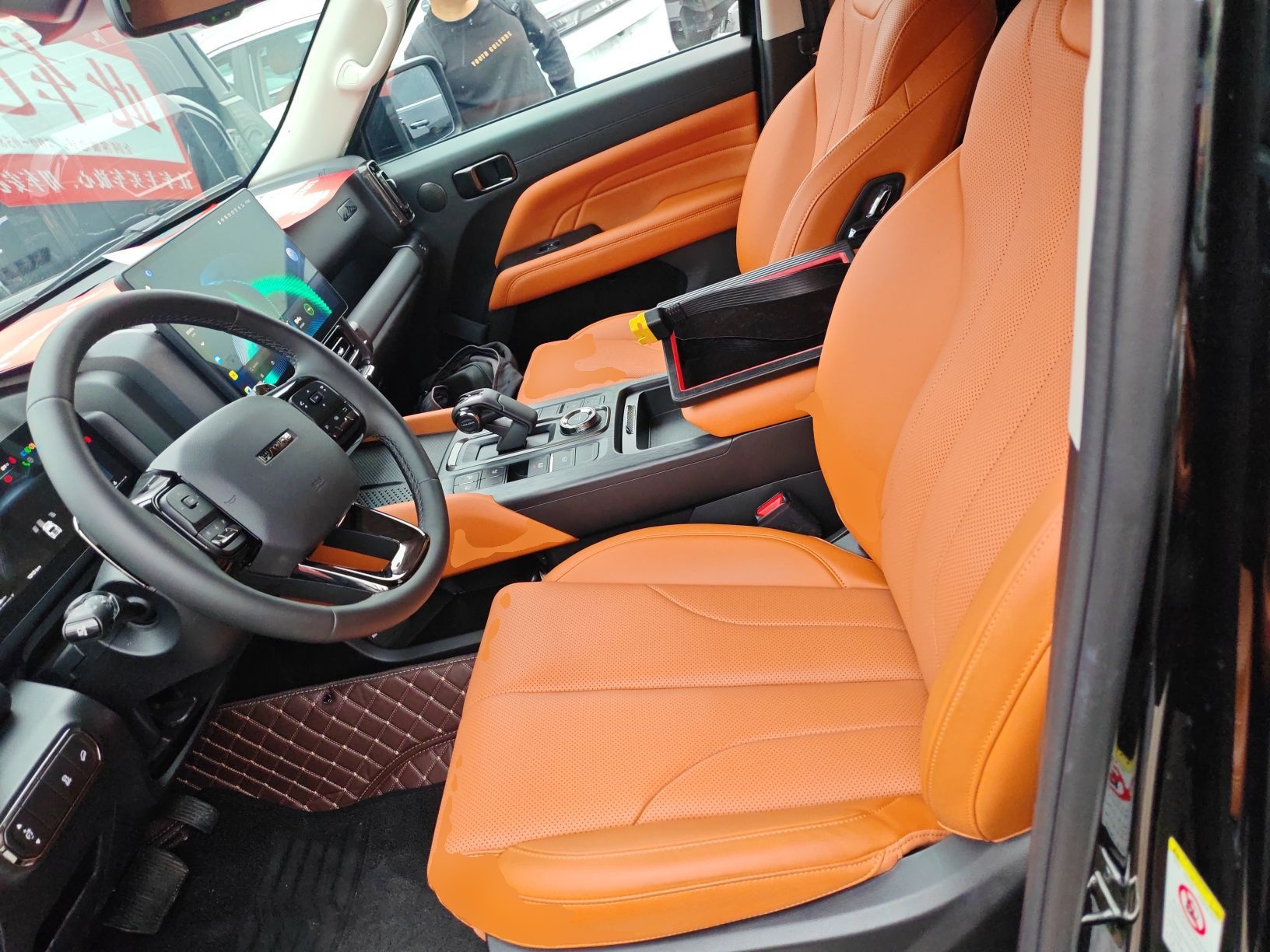 Переднее сиденье в автомобиле