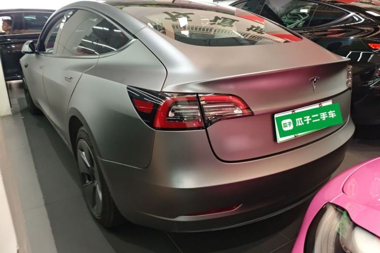 Used Tesla Model 3 2021 Standard Range Rear-Drive Upgraded Version Rear Left 45 Deg
