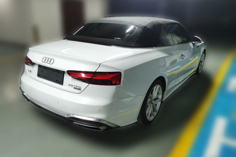 Used Audi A5 2021 Cabriolet 40 TFSI Fashionable and Dynamic Model Rear Right 45 Deg