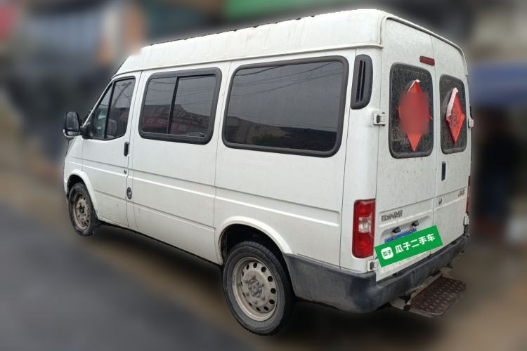 Used JMC Transit 2019 2.8T Commercial Version Short Wheelbase Mid-Roof 6-Seater China VI JX493 Rear Left 45 Deg