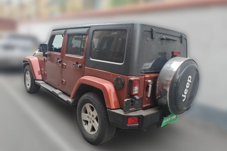 Used Jeep Wrangler 2014 2.8TD Sahara Four-Door Edition Rear Left 45 Deg