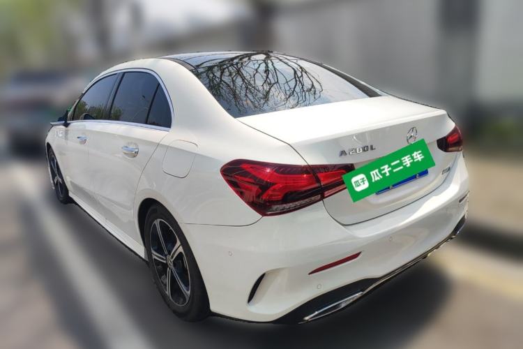 Used Mercedes-Benz A-Class 2022 Revised Version A 200 L Sport Sedan Fashionable Style Rear Left 45 Deg