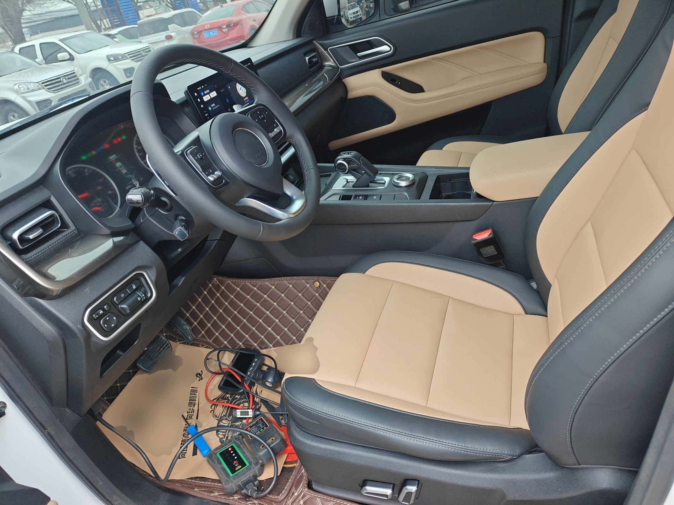 Переднее сиденье в автомобиле