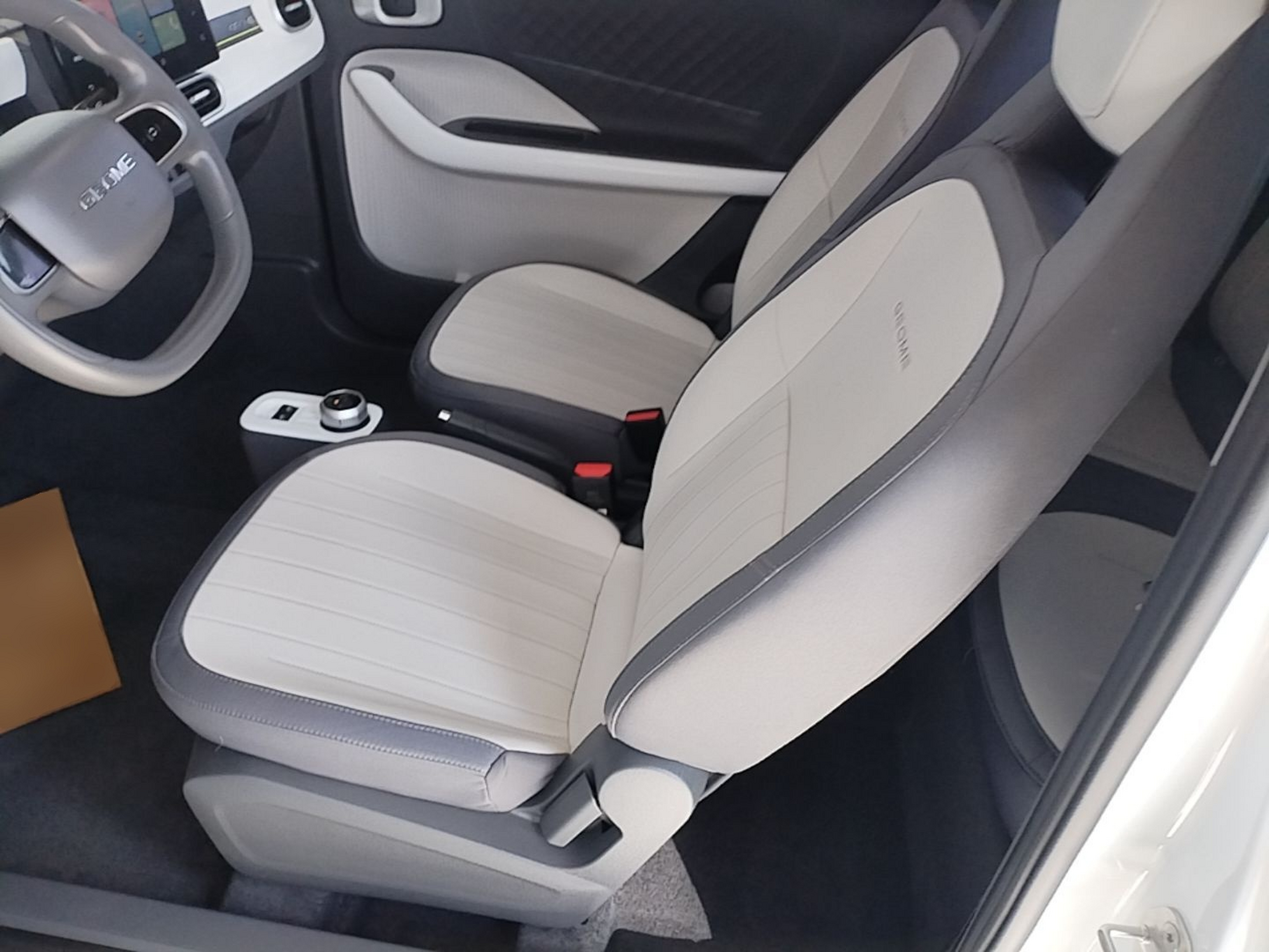 Vordere Reihe im Auto