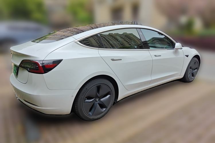 Used Tesla Model 3 2019 Long-Range Rear-Wheel-Drive Version Rear Right 45 Deg