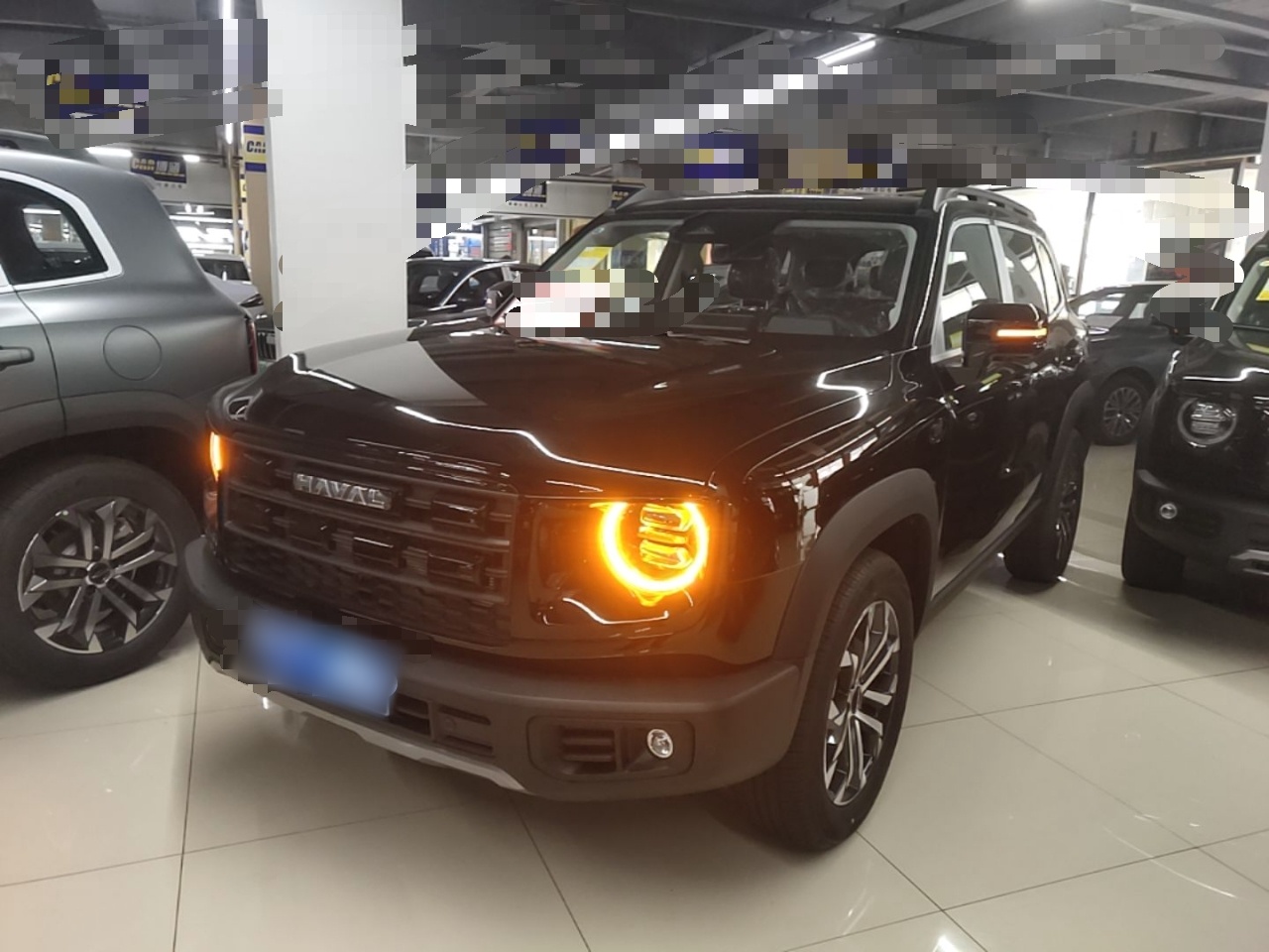 Unter der Vorderseite des Autos