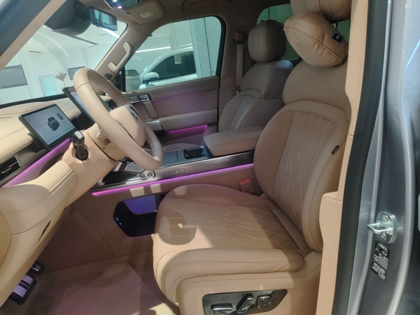A primeira fila do carro