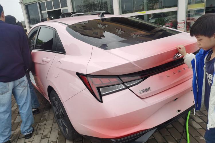 Used Hyundai Elantra 2021 1.5L CVT LUX Prestige Edition Rear Left 45 Deg