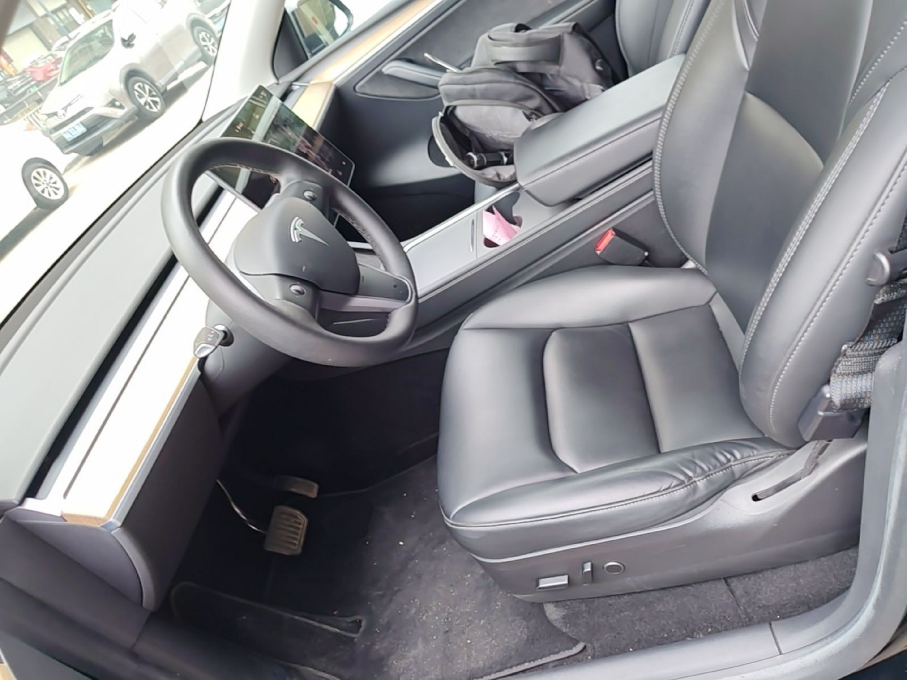 Vordere Reihe im Auto