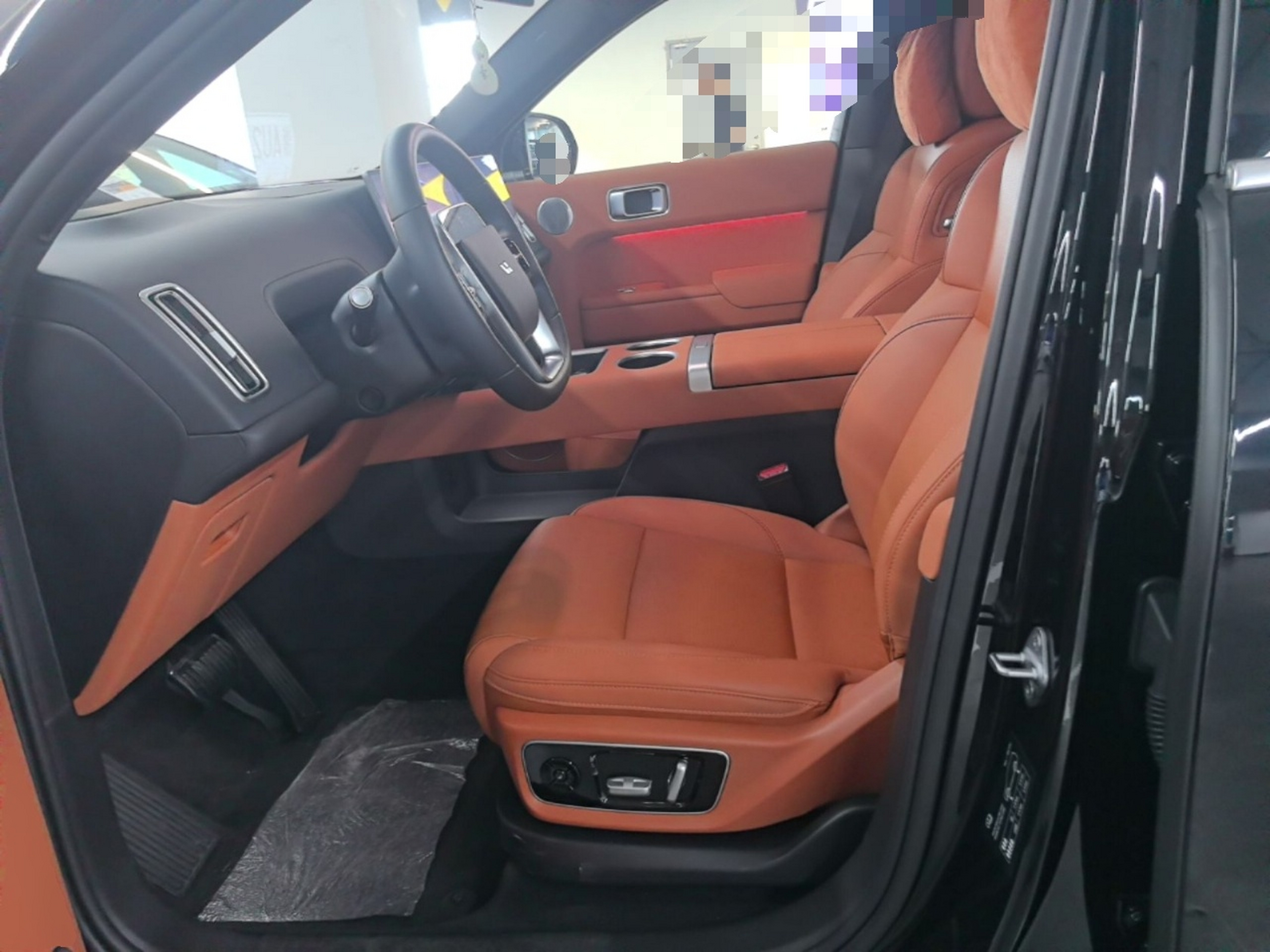 Vordere Reihe im Auto