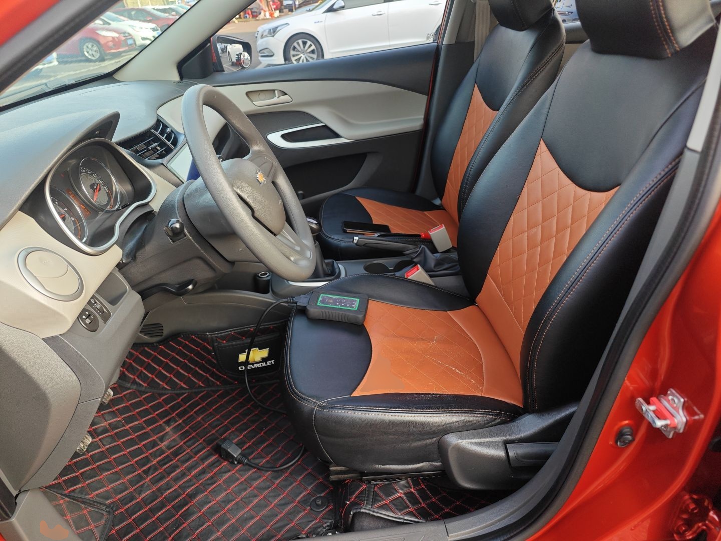 Переднее сиденье в автомобиле