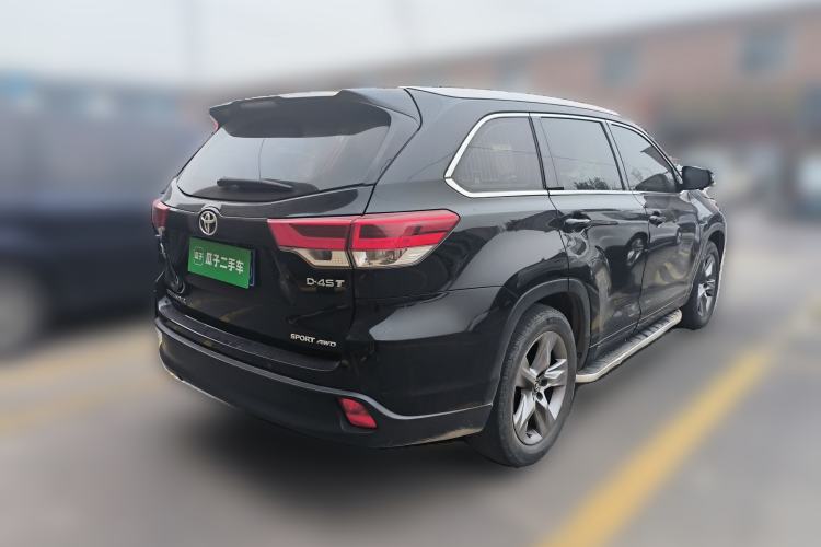 Used Toyota Highlander 2018 2.0T Four-Wheel Drive Luxury Edition 7 Seats China V Emission Standard Rear Right 45 Deg