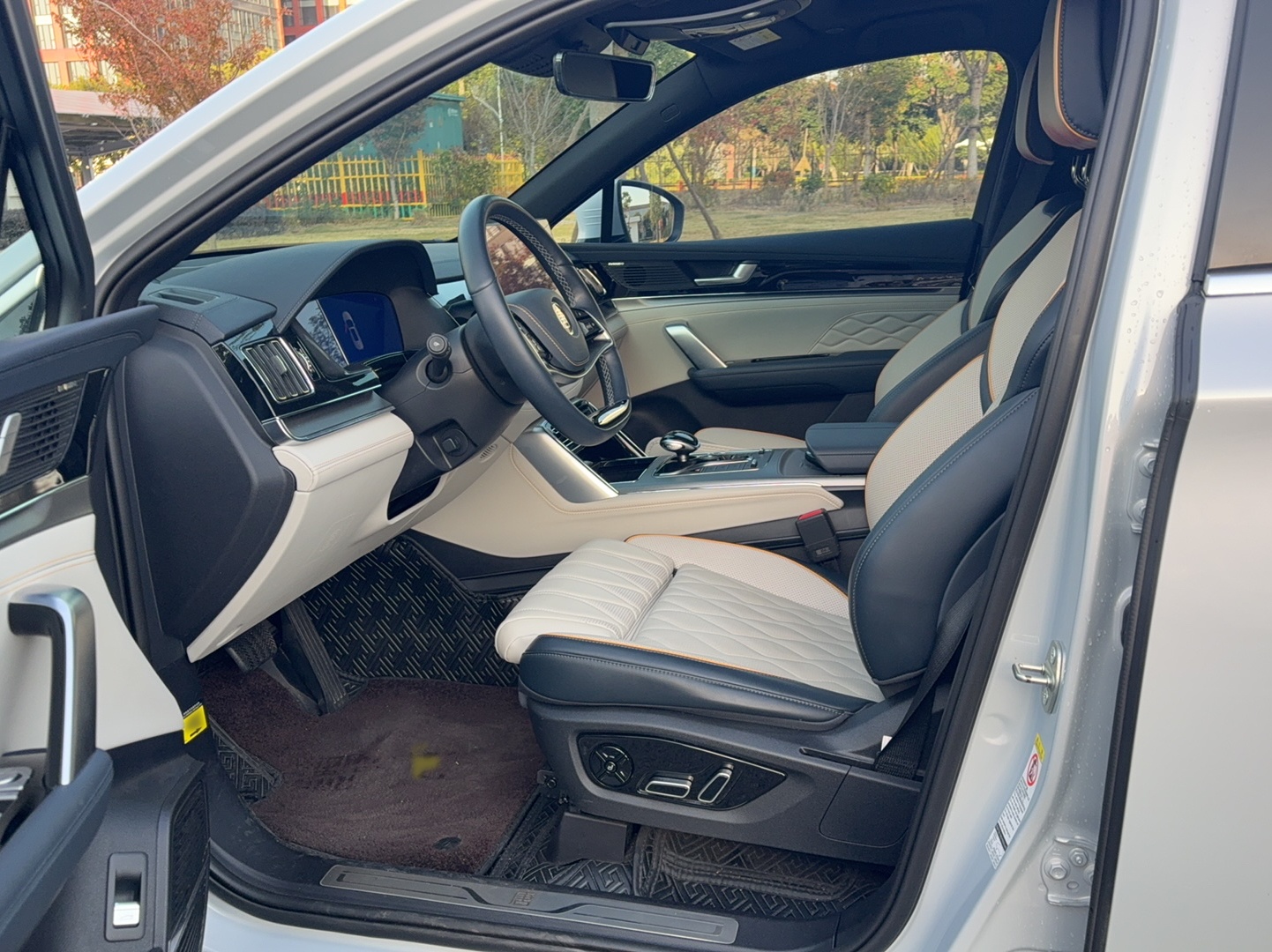 Переднее сиденье в автомобиле