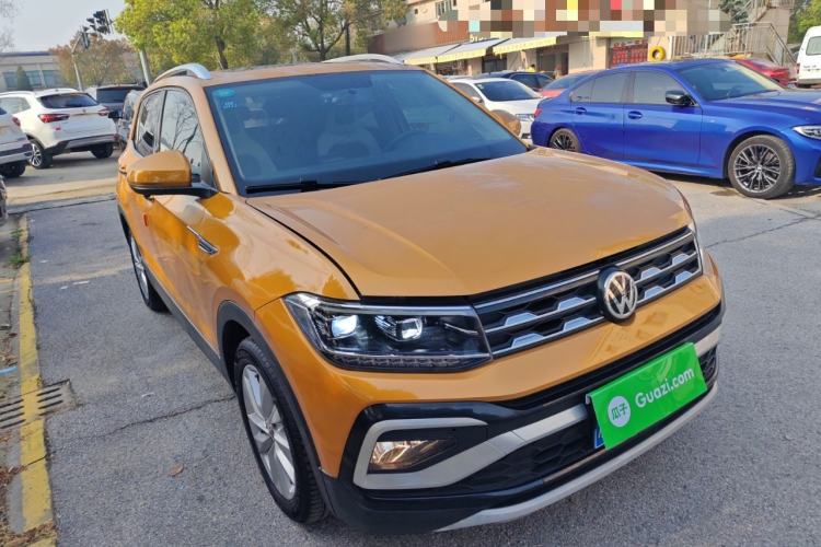 Used Volkswagen T-Cross 2019 1.5L Automatic Comfort Edition Front Right 45 Deg