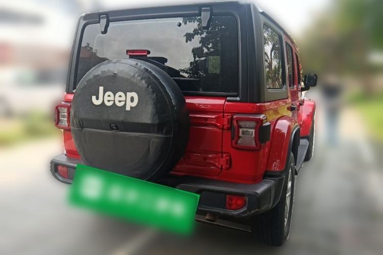 Used Jeep Wrangler 2018 2.0T Sahara Four-Door Edition Rear Right 45 Deg