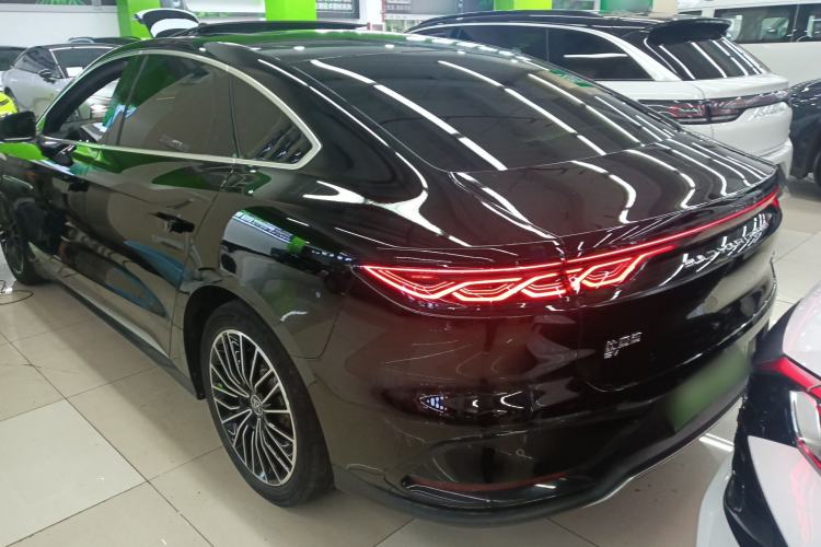 Used BYD Han 2023 EV Champion Edition 506KM Front-Wheel-Drive Premium Model Rear Left 45 Deg