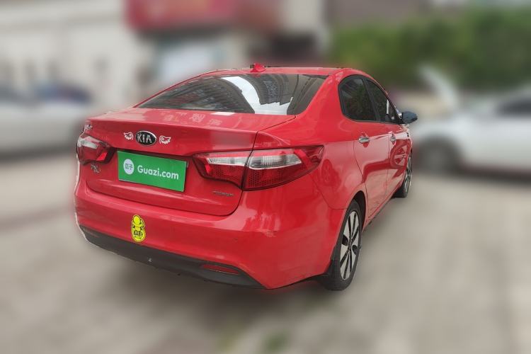 Used Kia K2 2012 Sedan 1.6L Automatic Transmission Premium Commemorative Edition Rear Right 45 Deg