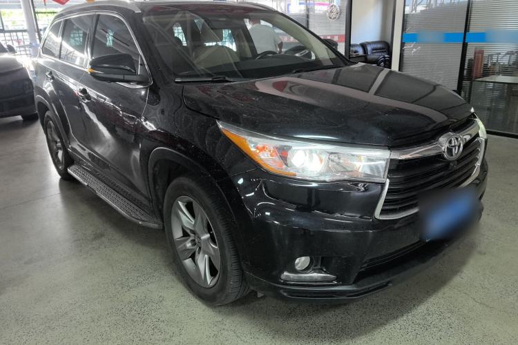 Used Toyota Highlander 2015 2.0T Four-Wheel Drive Luxury Edition 7-Seater Front Right 45 Deg