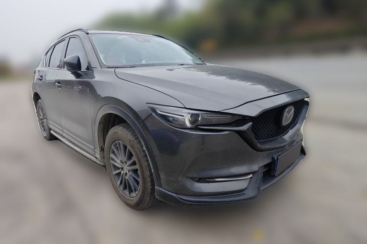 Used Mazda CX-5 2021 2.0L Automatic Two-Wheel Drive Black Knight Front Right 45 Deg