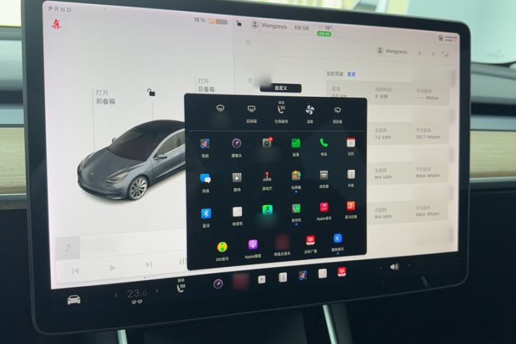 Used Tesla Model 3 2020 Revised Version Standard Range Rear-Wheel Drive – Upgraded Edition Audio And AC Panel