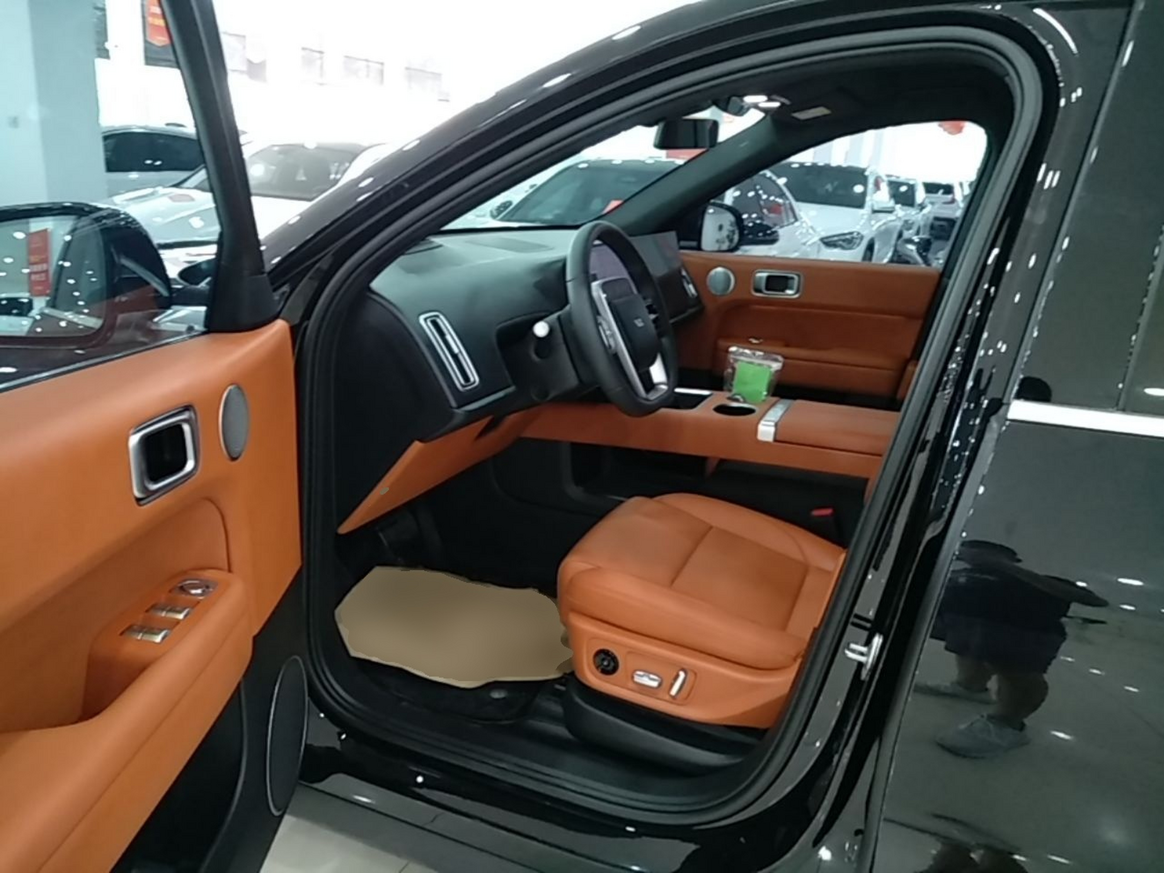 Vordere Reihe im Auto