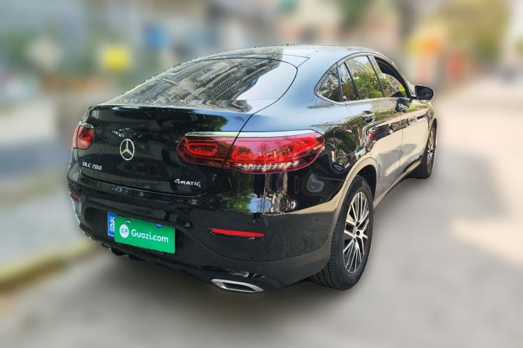 Used Mercedes-Benz GLC Coupe 2023 GLC 260 4MATIC Coupe SUV Rear Right 45 Deg