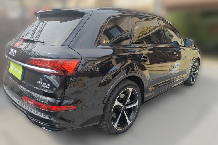 Used Audi Q7 2021 55 TFSI quattro S line Sport model Rear Right 45 Deg