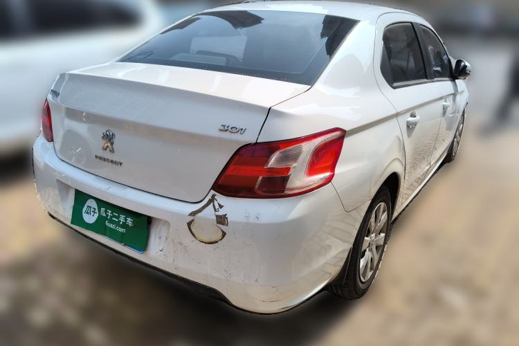 Used Peugeot 301 2014 1.6L Automatic Comfort Edition Rear Right 45 Deg