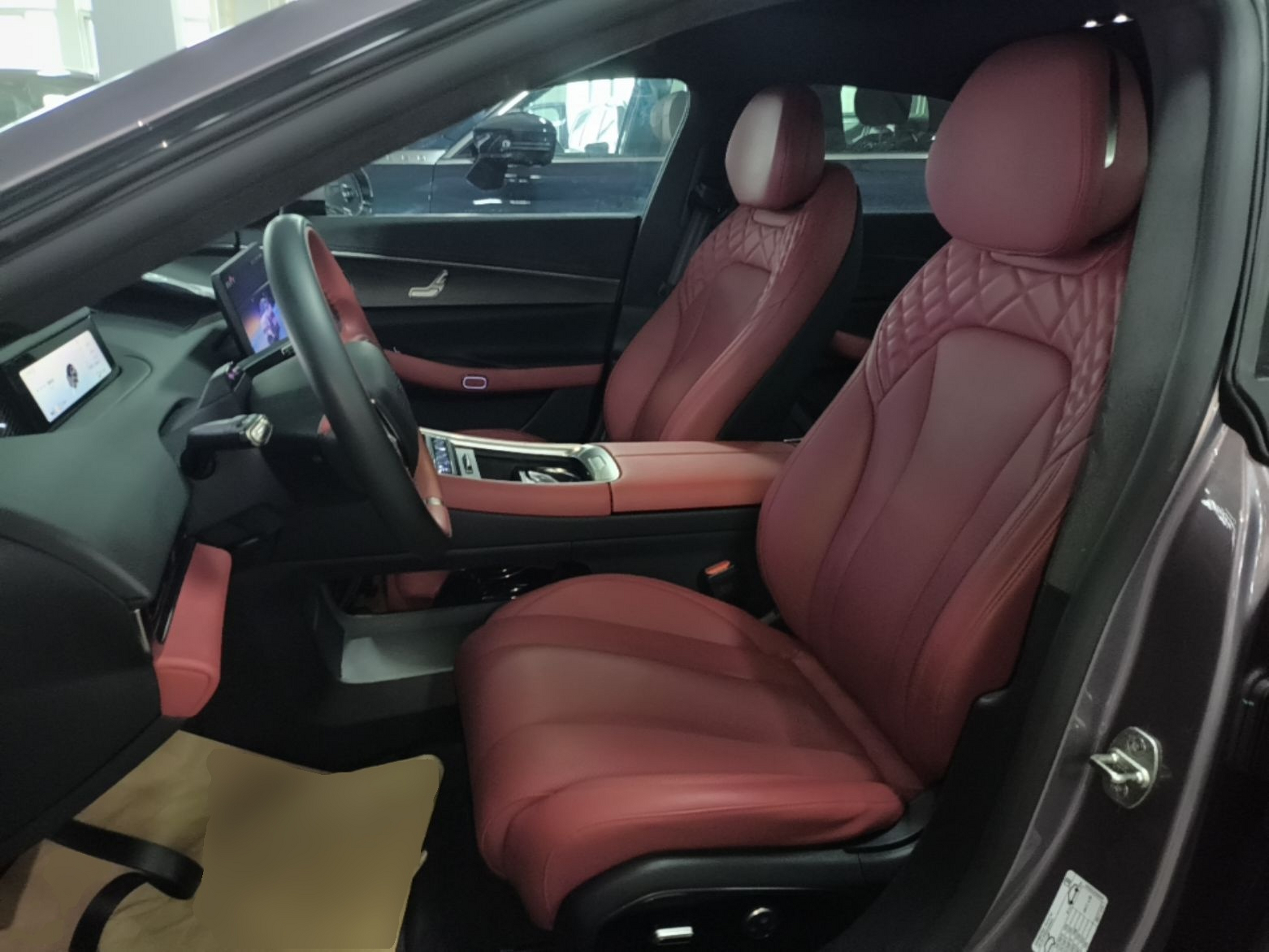 Vordere Reihe im Auto