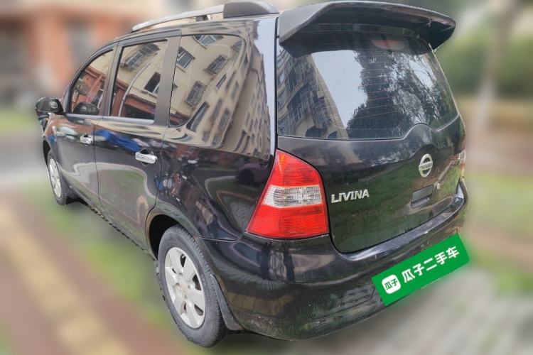 Used Nissan Livina 2010 Jingyue Edition 1.6L Manual All-Around Model Rear Left 45 Deg