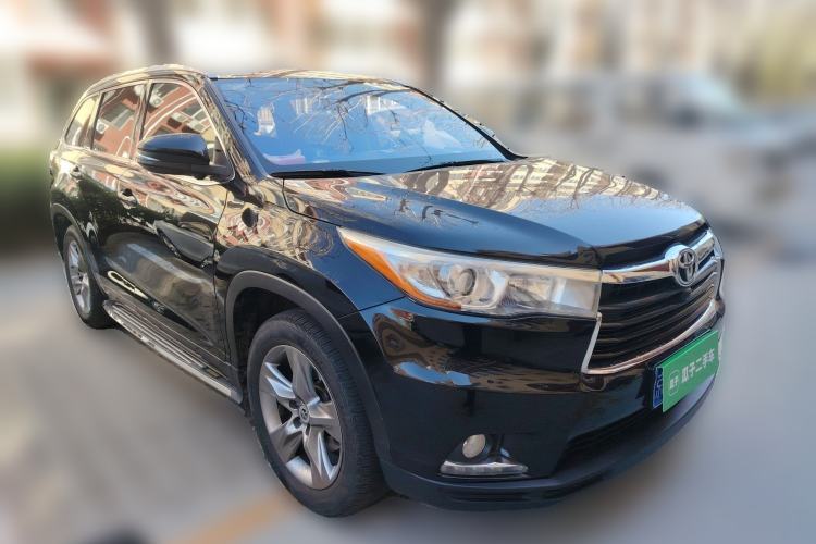 Used Toyota Highlander 2015 2.0T Four-Wheel Drive Luxury Edition 7-Seater Front Right 45 Deg