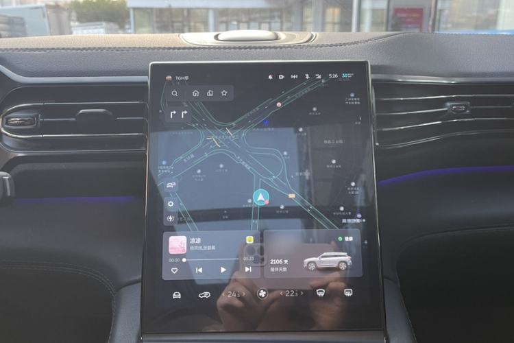 Used Nio ES6 2019 420 km Sport Version Audio And AC Panel