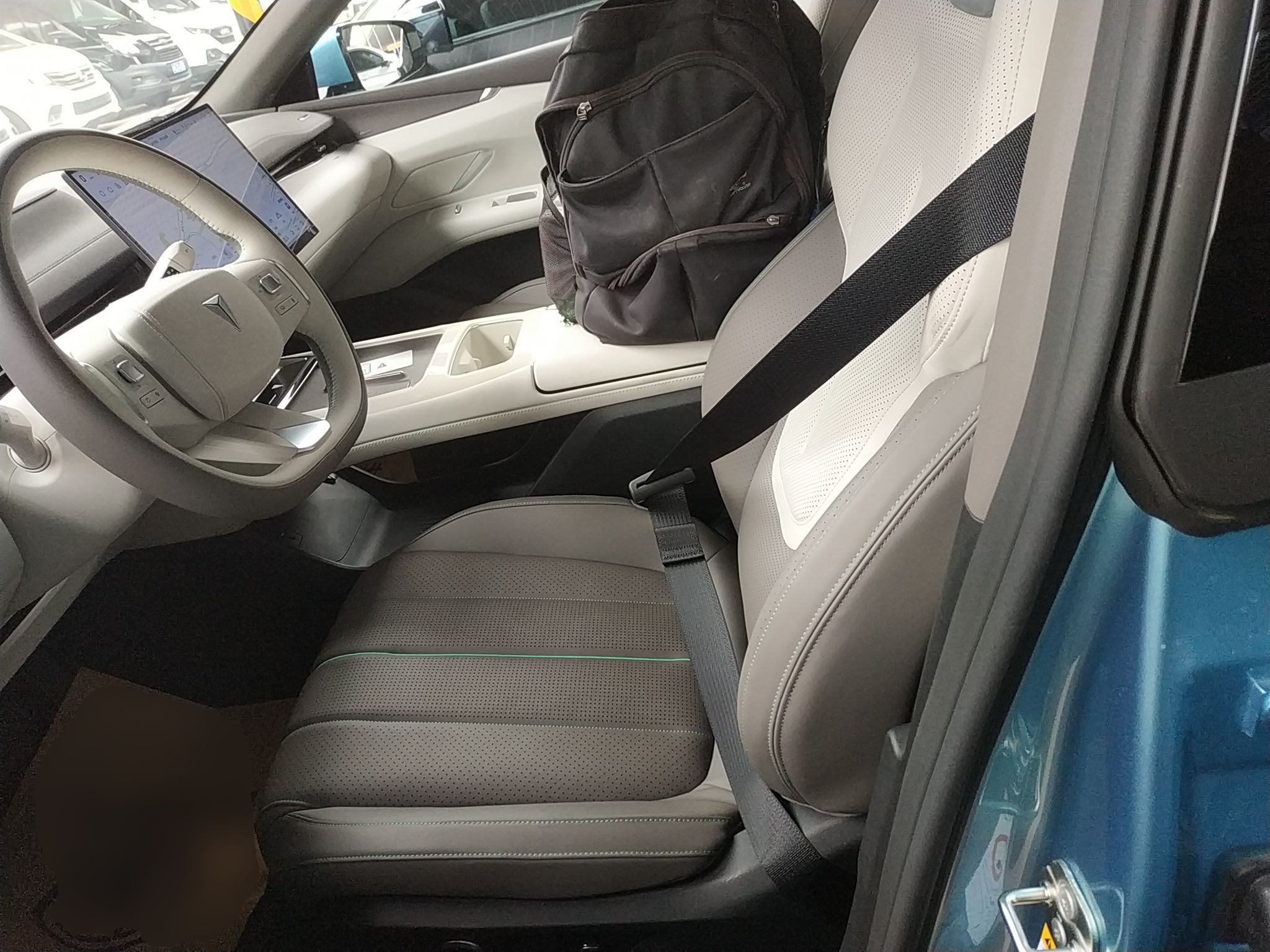 Переднее сиденье в автомобиле