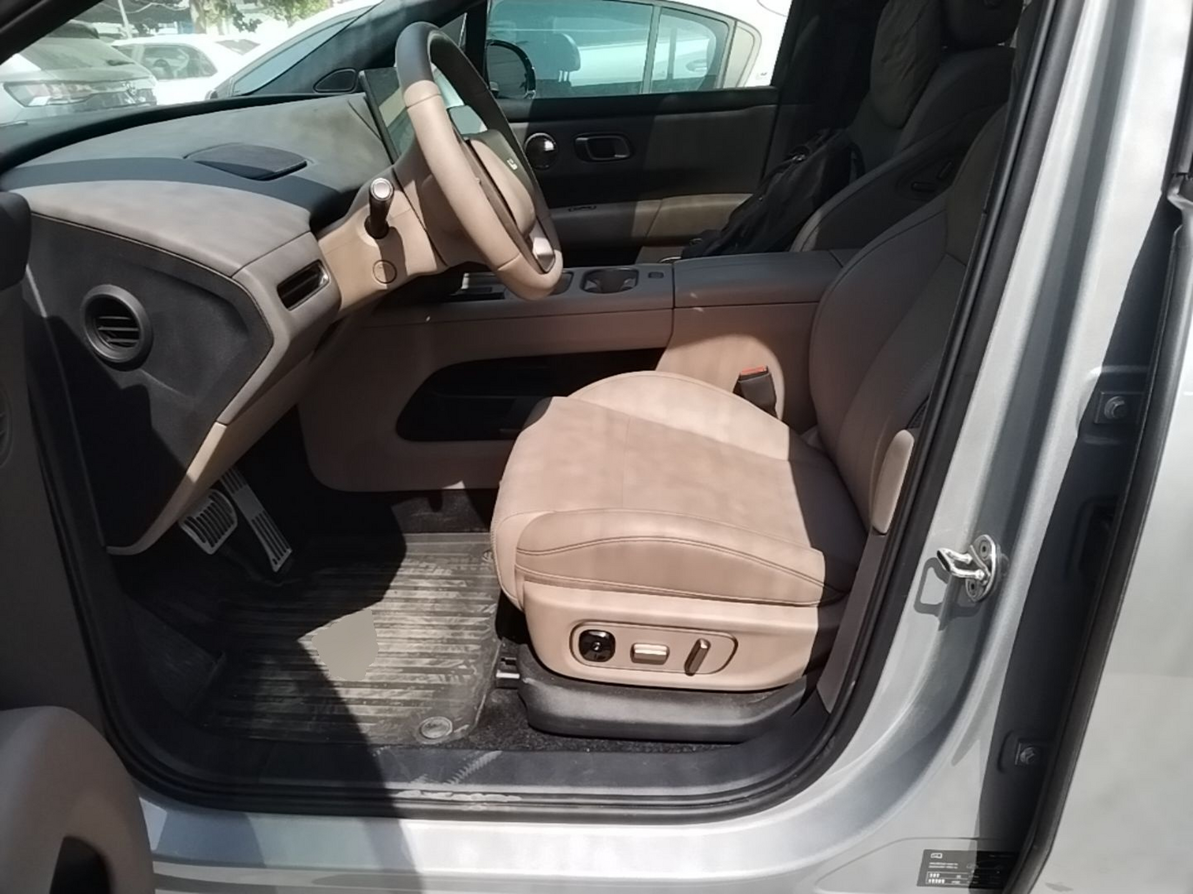 Vordere Reihe im Auto