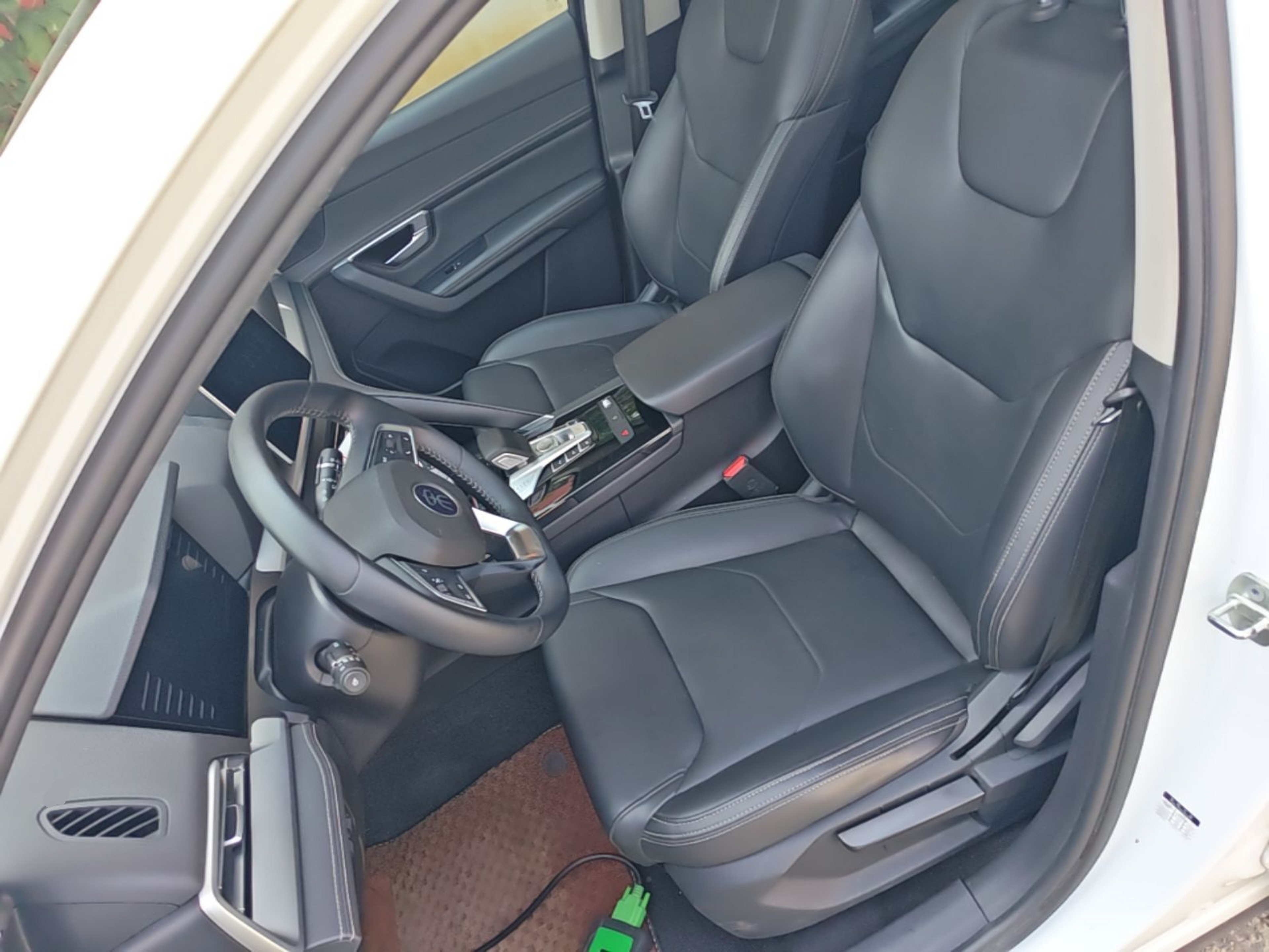 Vordere Reihe im Auto
