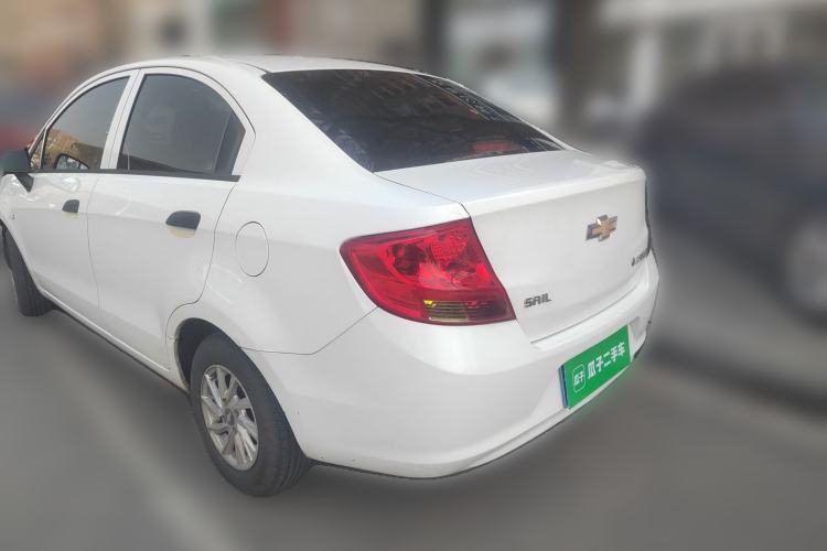 Used Chevrolet Sail 2013 Sedan 1.2L Manual Fashionable Happiness Edition Rear Left 45 Deg