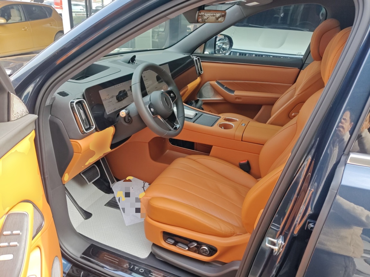 Переднее сиденье в автомобиле