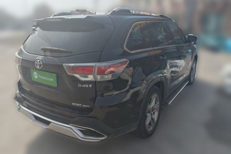 Used Toyota Highlander 2015 2.0T Four-Wheel Drive Luxury Edition 7-Seater Rear Right 45 Deg