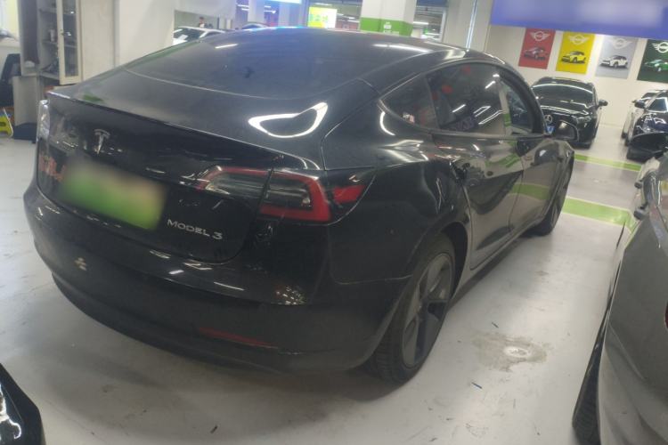 Used Tesla Model 3 2021 Standard Range Rear-Wheel Drive Upgraded Version 3D6 Rear Right 45 Deg