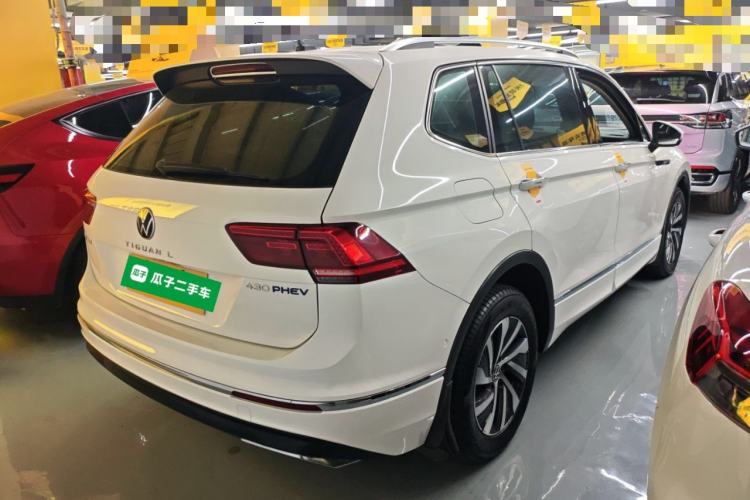 Used Volkswagen Tiguan L New Energy 2021 430 PHEV Plug-in Hybrid Flagship Edition Rear Right 45 Deg