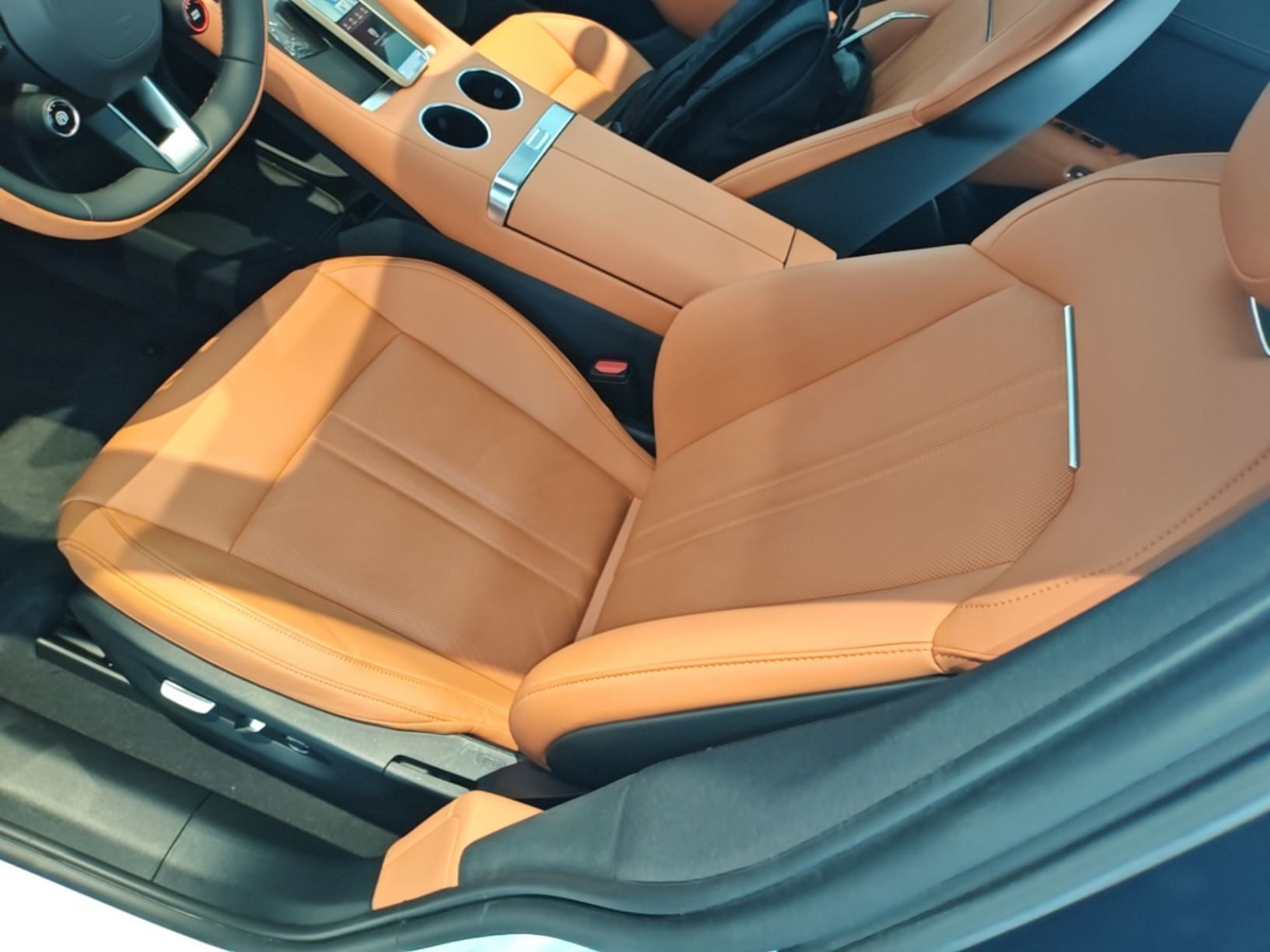 Vordere Reihe im Auto