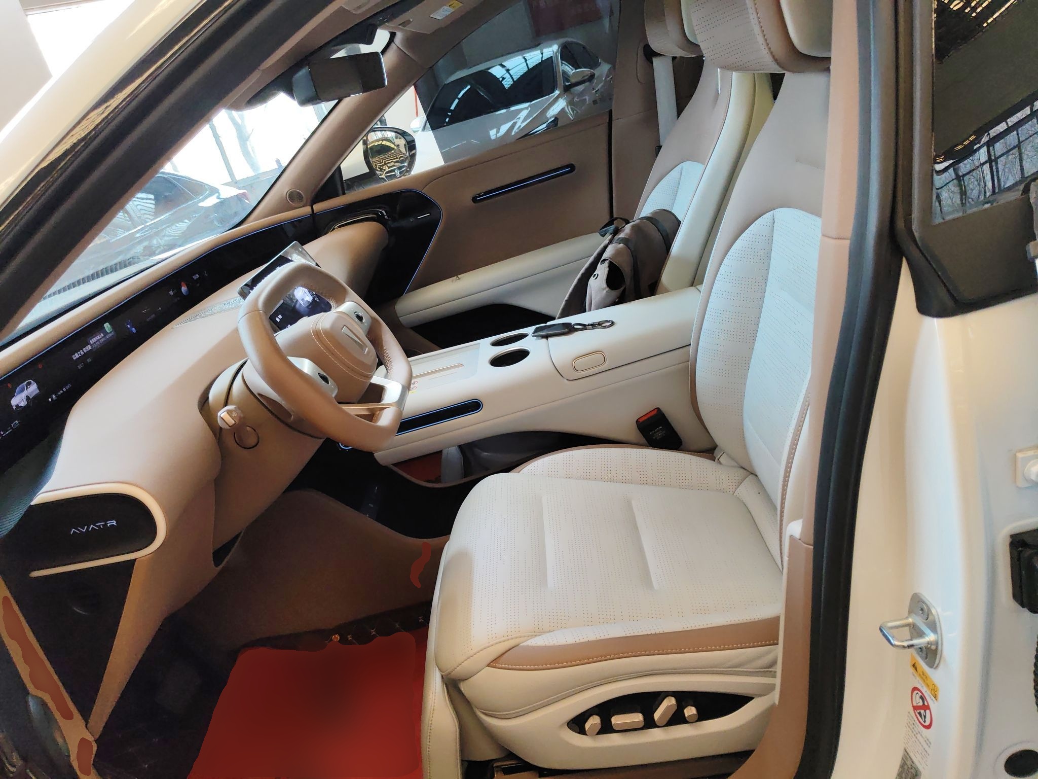 Переднее сиденье в автомобиле