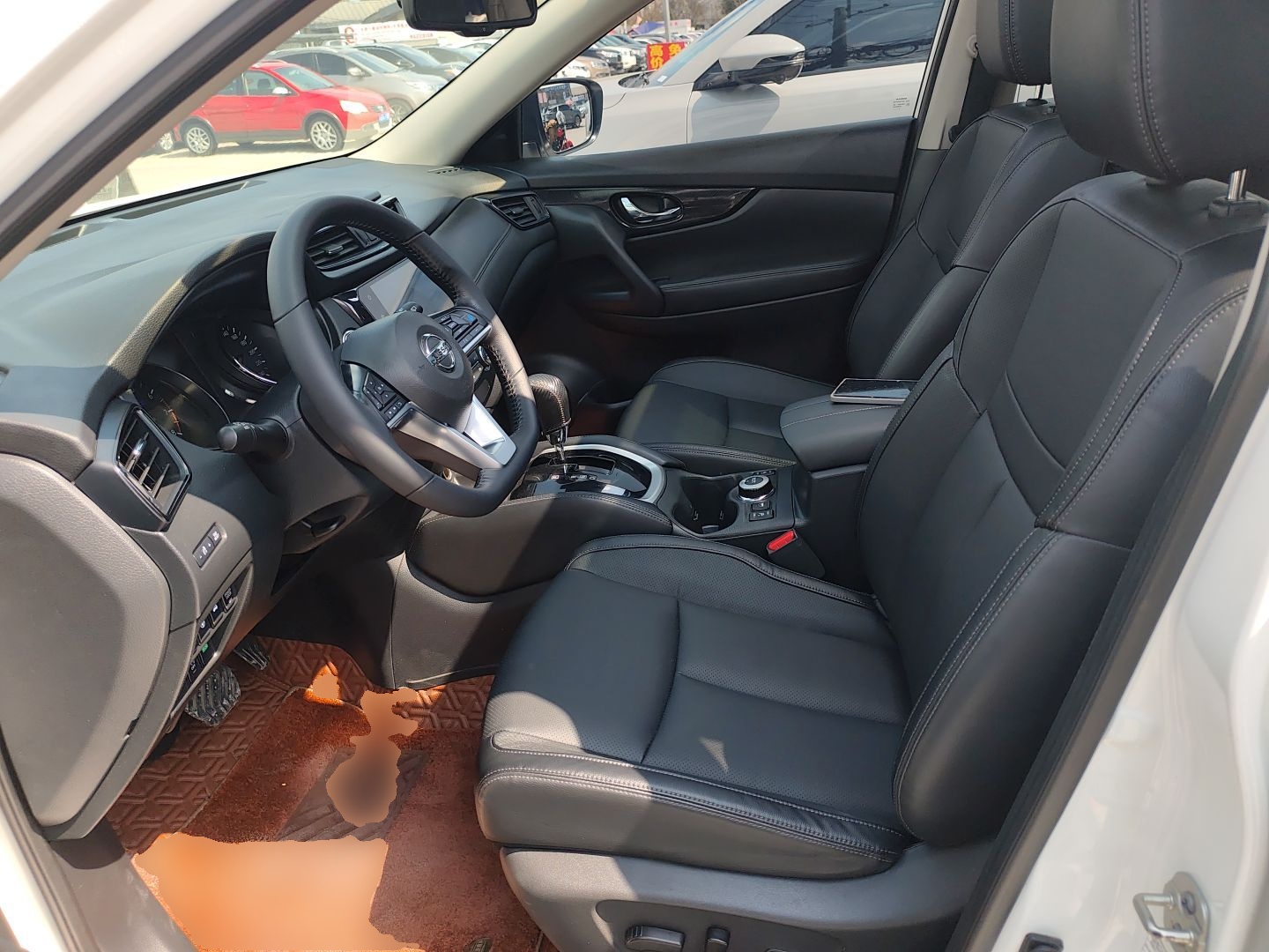 Переднее сиденье в автомобиле