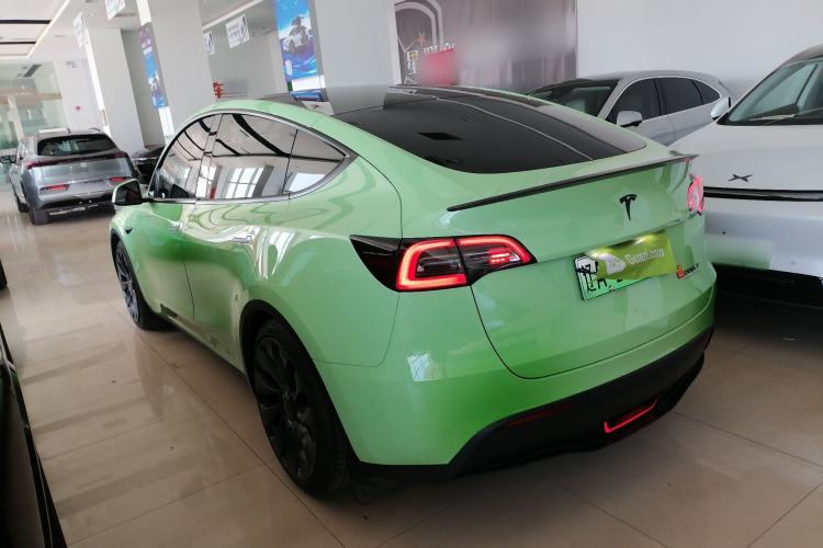 Used Tesla Model Y 2021 Performance High-Performance All-Wheel-Drive Version Rear Left 45 Deg