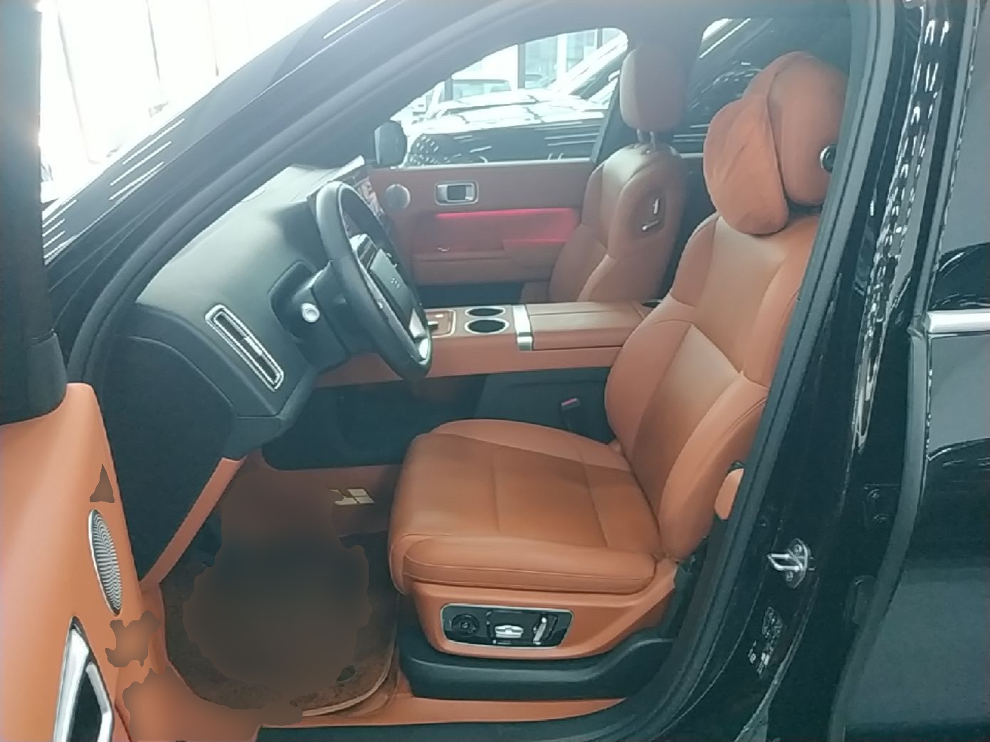 Vordere Reihe im Auto