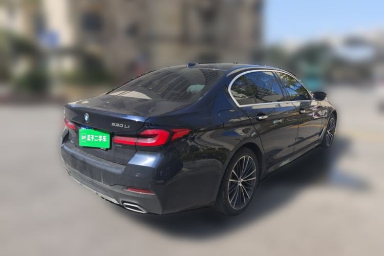 Used BMW 5 Series 2021 530Li Leading Model M Sport Package Rear Right 45 Deg