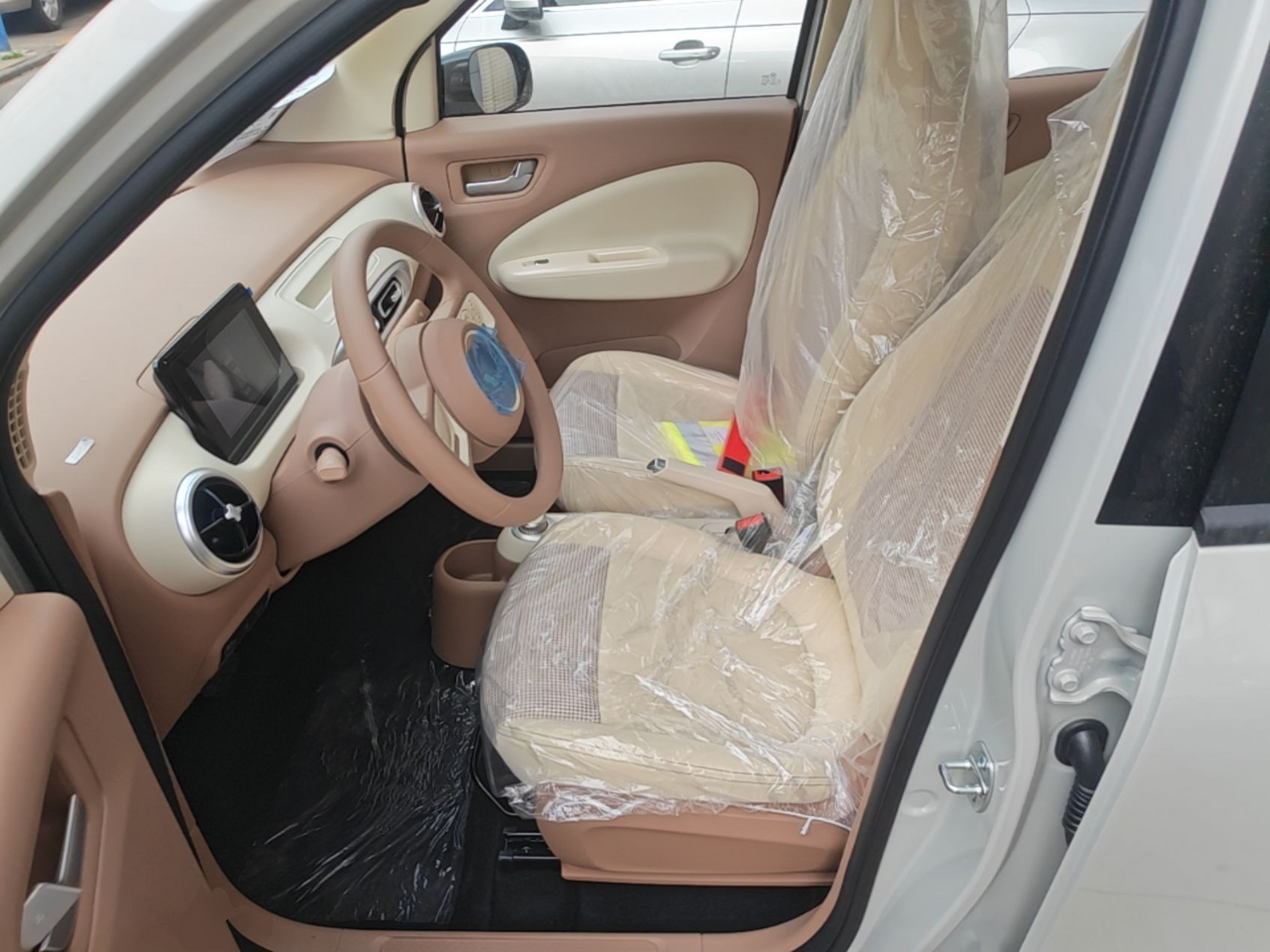 Vordere Reihe im Auto