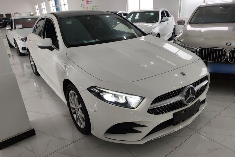 Used Mercedes-Benz A-Class 2022 Restyled A 200 L Sport Sedan Dynamic Version Front Right 45 Deg