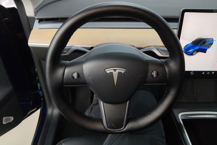Used Tesla Model Y 2021 Standard Range Rear-Wheel Drive Version Steering Wheel